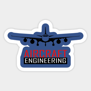 aircraft engineering aeronautical airplane engineer Sticker